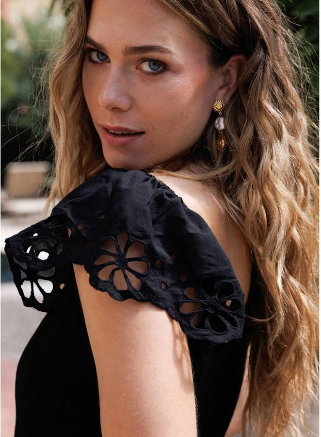 Ivy Beau top broderie zwart - Foto 2