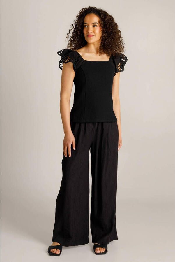 Ivy Beau top broderie zwart - Foto 3