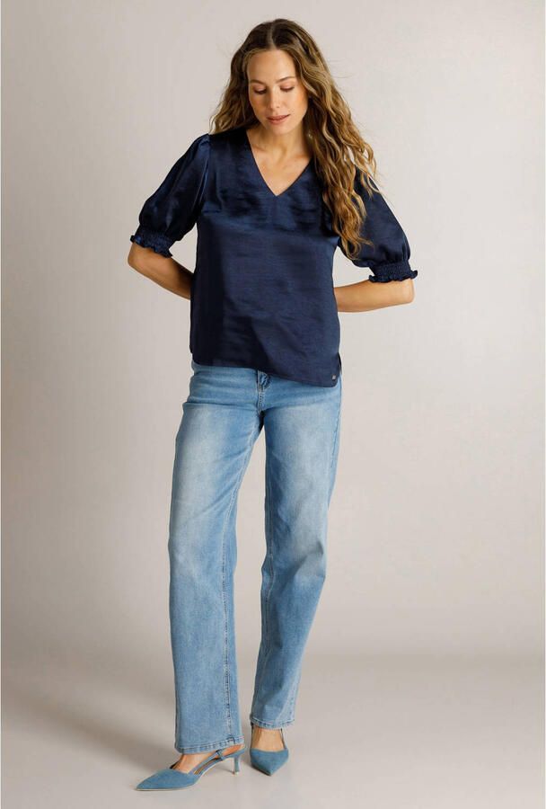 Ivy Beau blousetop donkerblauw - Foto 2