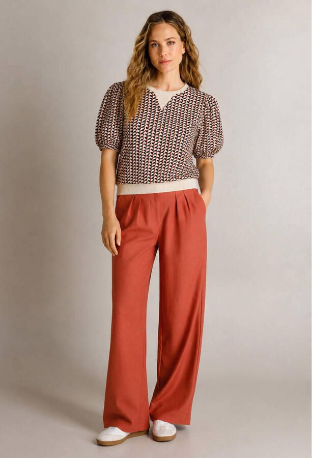 Ivy Beau top met print ecru - Foto 2