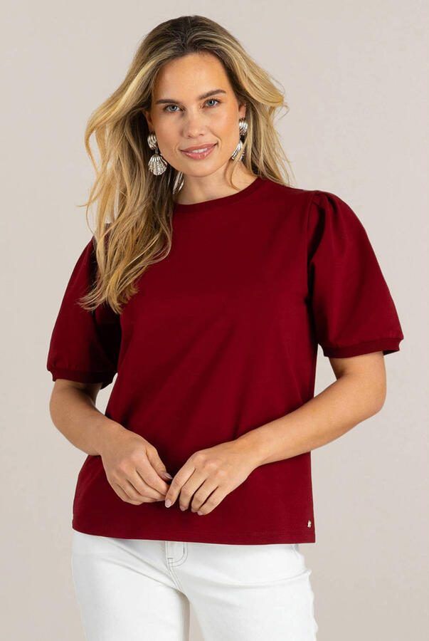 Ivy Beau top sweat donkerrood
