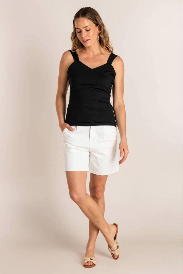 Ivy Beau top travelstof zwart - Foto 2