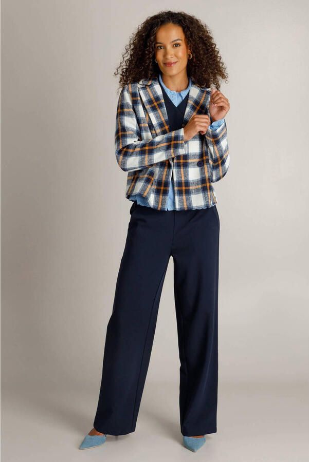 Ivy Beau tussenjas met print blauw - Foto 3