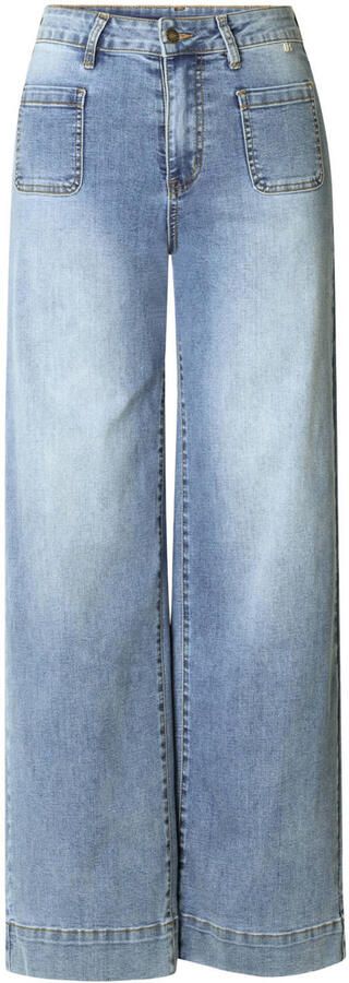 Ivy Beau Verie high waist wide leg jeans medium blue denim - Foto 3