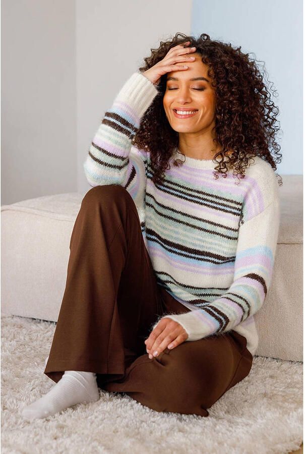 Ivy Beau wide leg broek bruin - Foto 3