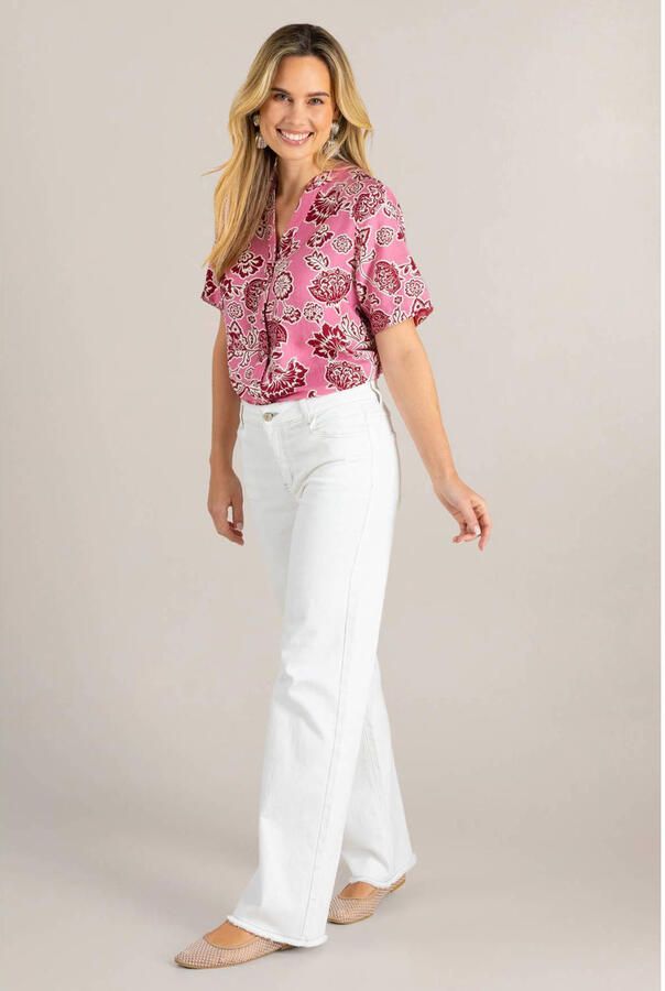 Ivy Beau wide leg jeans wit - Foto 2