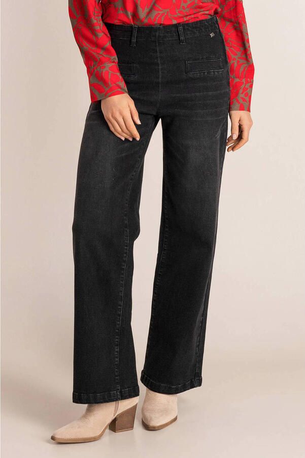 Ivy Beau wide leg jeans zwart