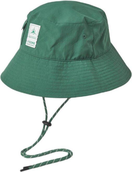 JACK & JONES bucket hat JACSEA met logo groen