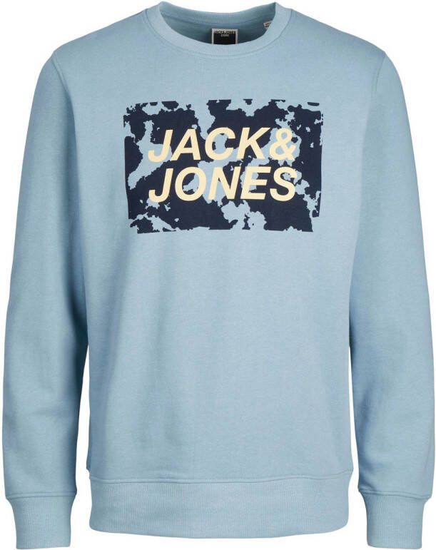 JACK & JONES CORE sweater JCOLAUGE met printopdruk mountain spring