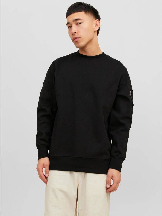 JACK & JONES CORE sweater JCOSHADE met logo zwart
