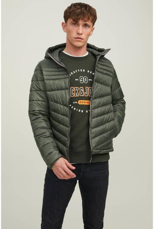 JACK & JONES ESSENTIALS gewatteerde jas JJEHERO PUFFER rosin