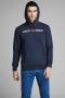 JACK & JONES ESSENTIALS hoodie JJECORP met logo donkerblauw - Thumbnail 1