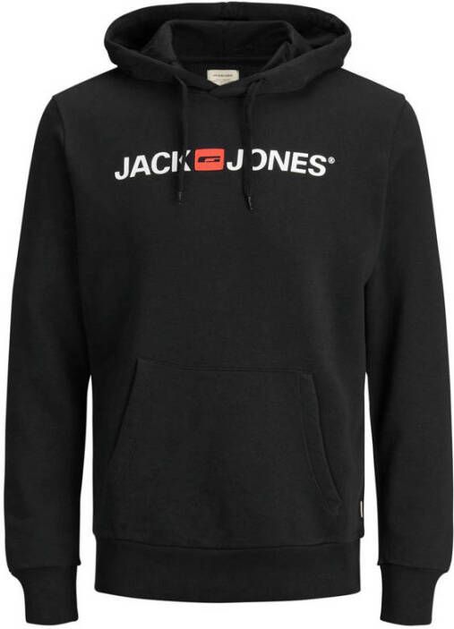 Jack & Jones Hoodie JJECORP Hoodie met logo en hoog draagcomfort bedrukt casual regular fit katoenmix ronde hals