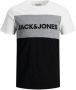 JACK & JONES ESSENTIALS slim fit T-shirt JJELOGO met logo white - Thumbnail 1