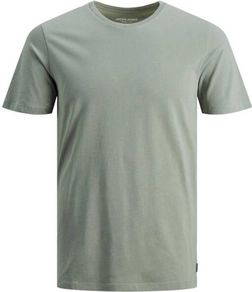JACK & JONES ESSENTIALS slim fit T-shirt JJEORGANIC van biologisch katoen slate gray