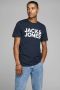 JACK & JONES ESSENTIALS T-shirt JJECORP met logo donkerblauw - Thumbnail 1