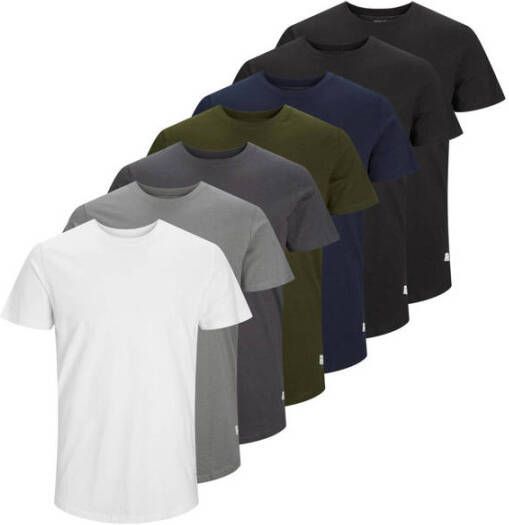 Jack & Jones Shirt met ronde hals JJENOA TEE SS CREW NECK 7PK MP NOOS (set 7-delig)