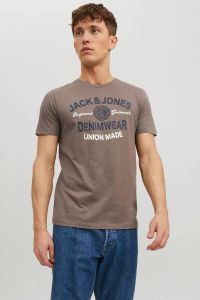 JACK & JONES ESSENTIALS T-shirt van biologisch katoen falcon