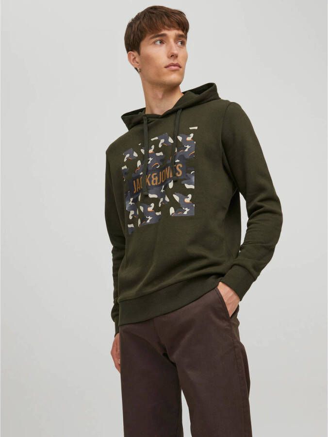 Jack & jones Hooded sweatshirt Ramp Groen Heren