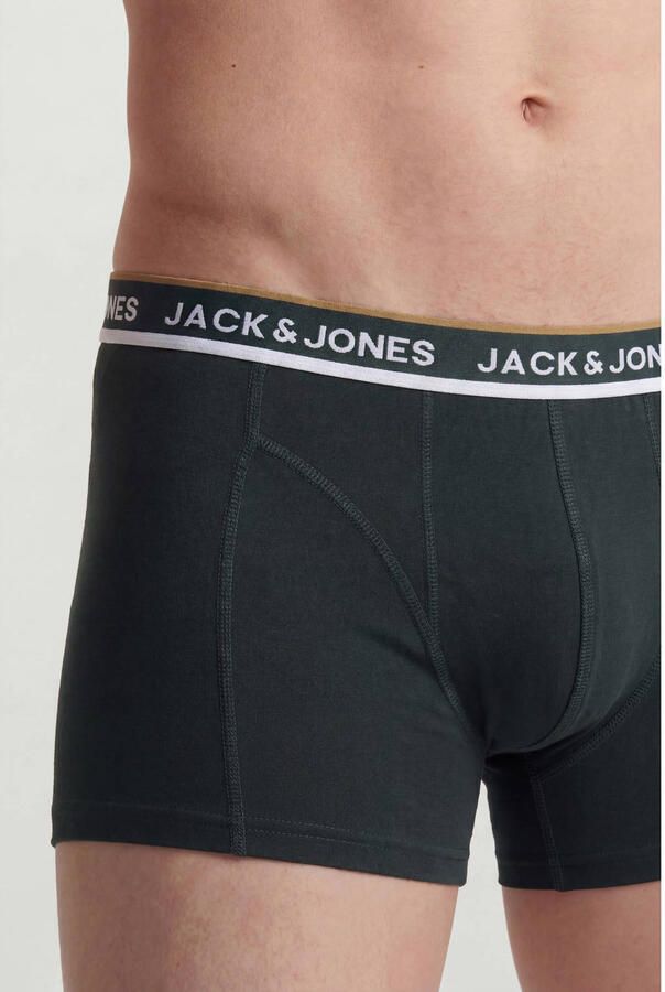 JACK & JONES ADDITIONALS boxershorts donkergroen grijs zwart (set van 3) - Foto 2