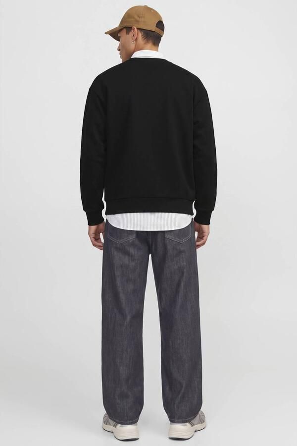JACK & JONES ADDITIONALS relaxed fit sweater zwart - Foto 3