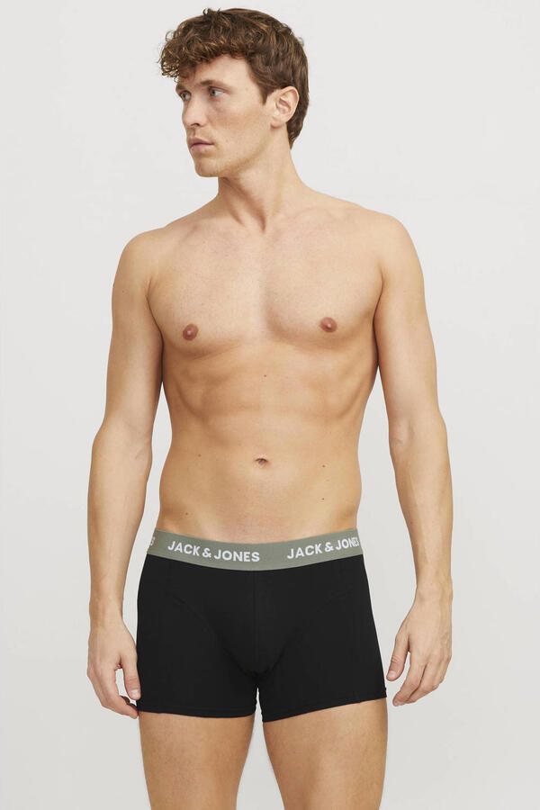 Jack & jones Boxershort met elastische band met label in een set van 3 stuks model 'AXEL'