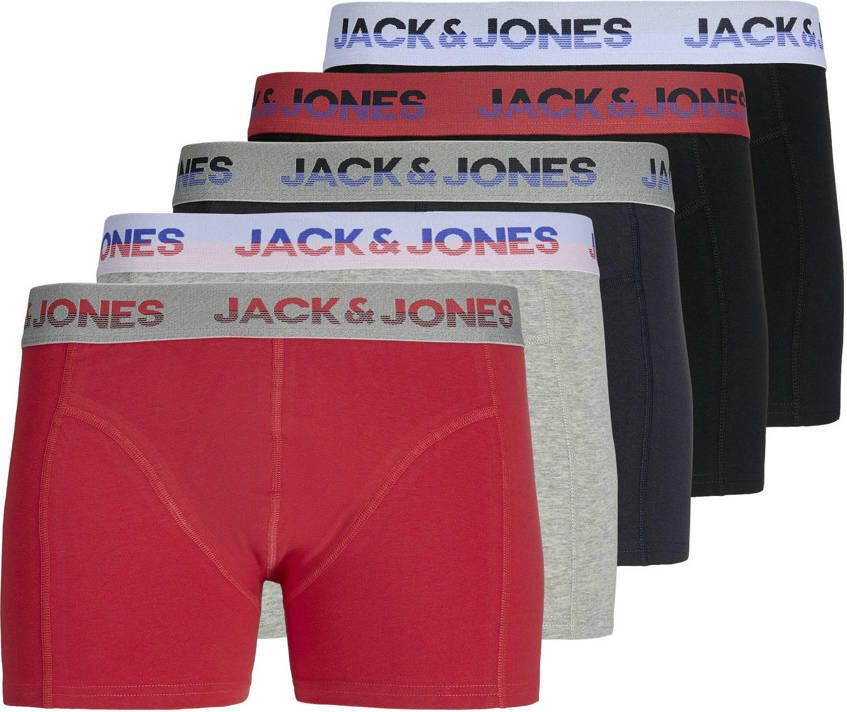 Jack & jones Boxershort met label in band in een set van 5 stuks model 'JADON' - Foto 2