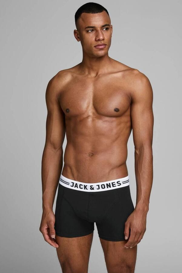 Jack & jones Boxershort met elastische band met logo in een set van 3 stuks