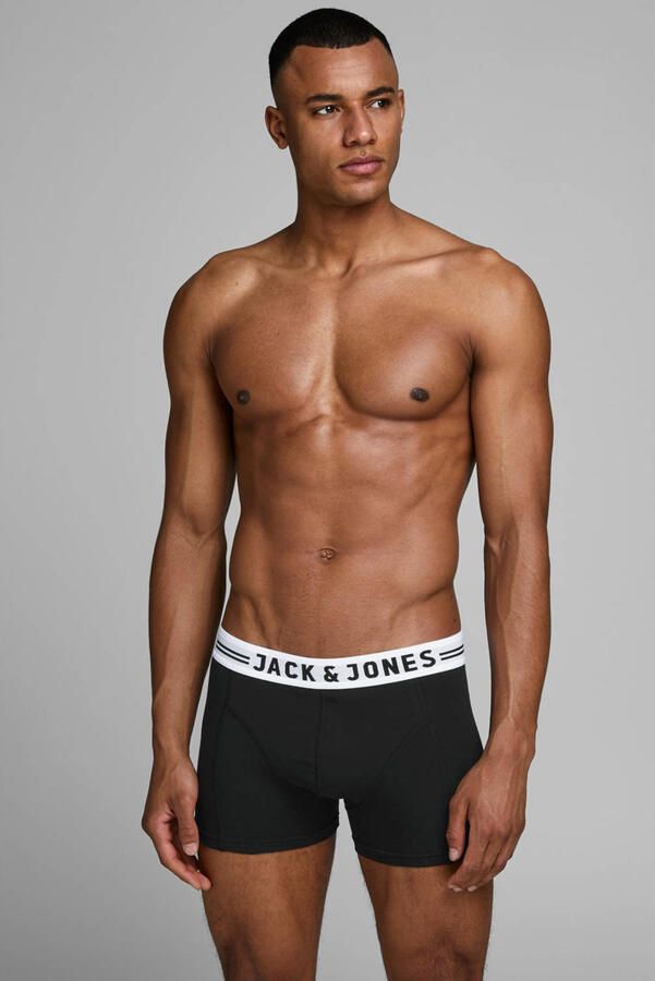 Jack & jones Boxershort met elastische band met logo in een set van 3 stuks