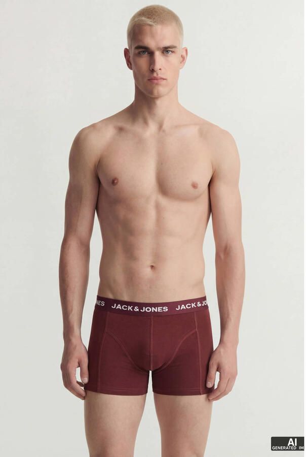 JACK & JONES boxershort JACSOLID (set van 10)