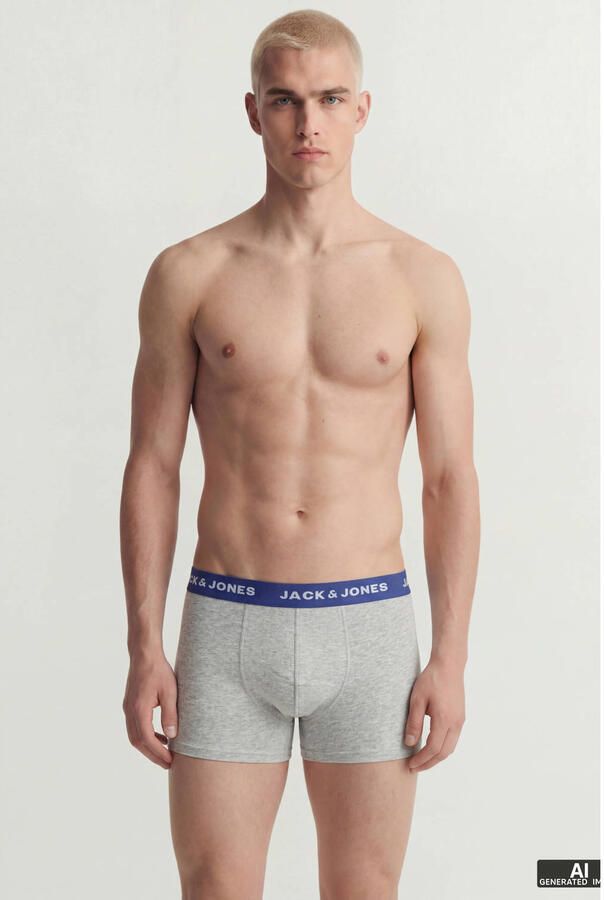 JACK & JONES boxershort JACSOLID (set van 12)