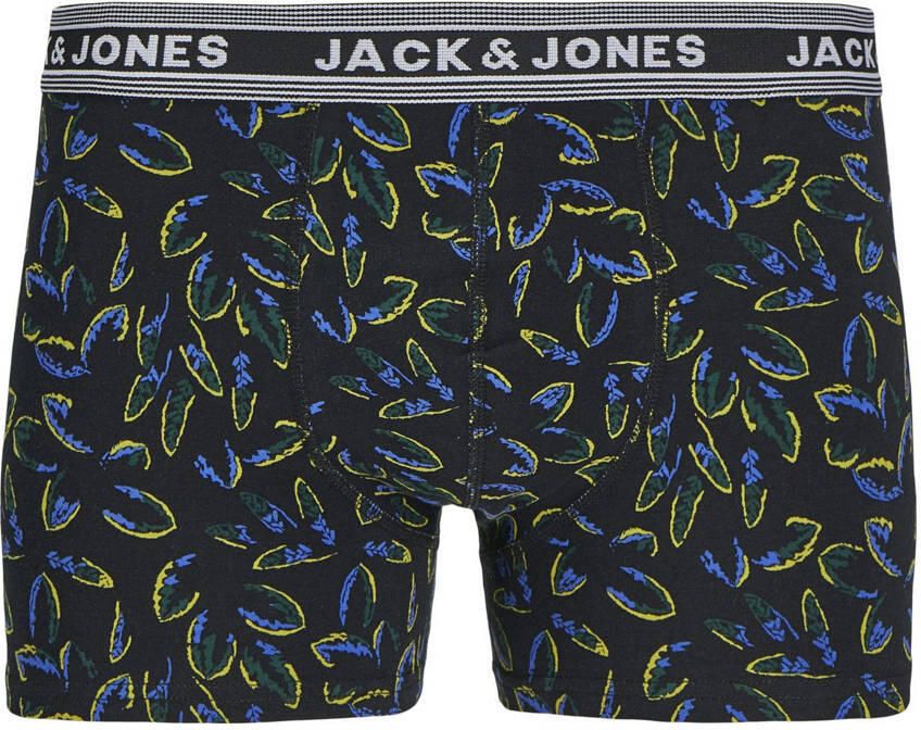 Jack & jones Boxershort met elastische band met label in een set van 5 stuks model 'WEST LEAF'