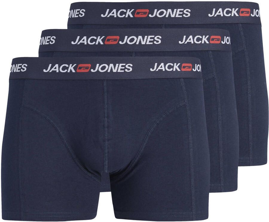 JACK & JONES boxershorts blauw (set van 3)