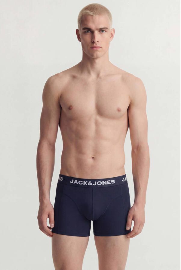 JACK & JONES boxershorts blauw donkerblauw (set van 3) - Foto 2