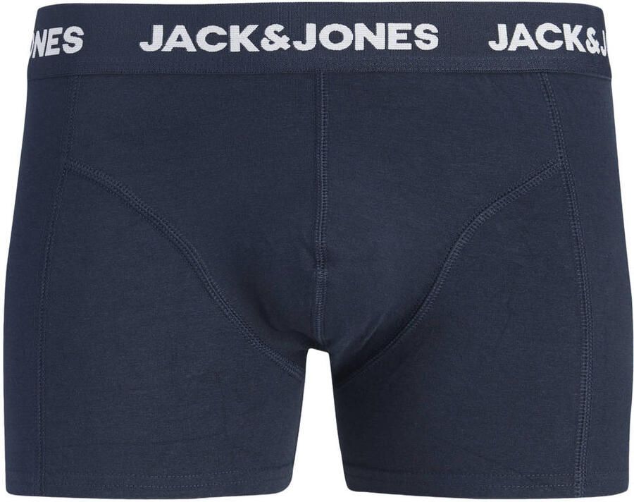 JACK & JONES boxershorts blauw donkerblauw (set van 3)