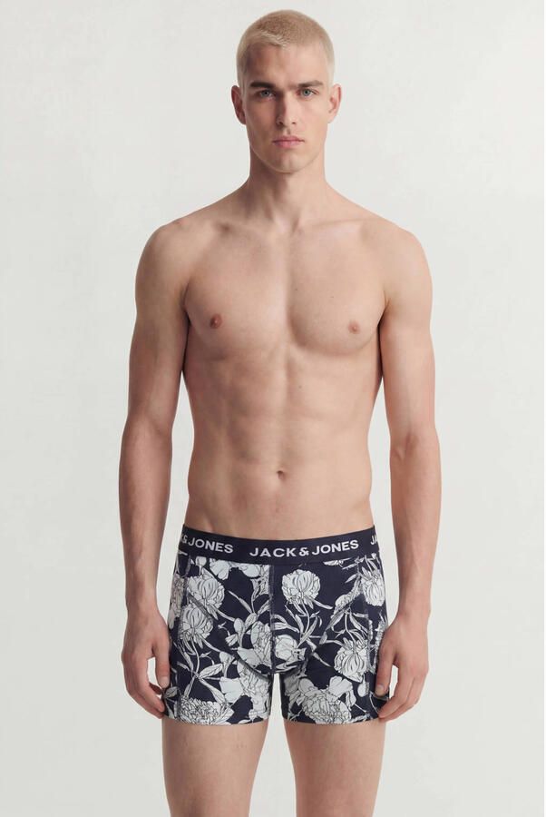 JACK & JONES boxershorts donkerblauw (set van 3)