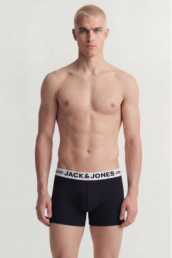 JACK & JONES boxershorts zwart (set van 5)