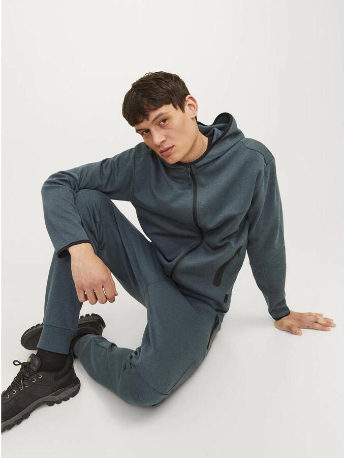 JACK & JONES CORE gemêleerd sweatvest JCOFUSION navy blazer - Foto 2