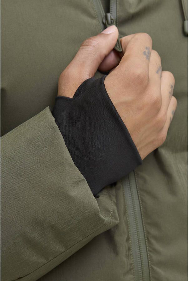 JACK & JONES CORE gewatteerde jas groen - Foto 3