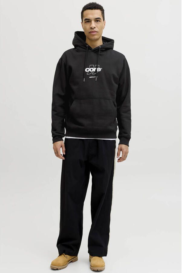 JACK & JONES CORE hoodie zwart - Foto 2