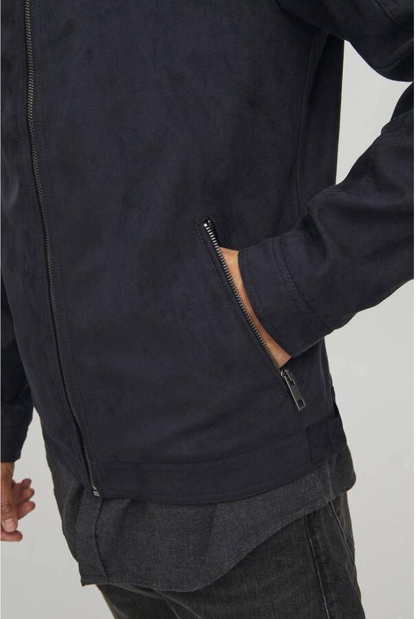Jack & Jones Imitatieleren jack JJEROCKY in kunstlederen look met zakken met ritssluiting