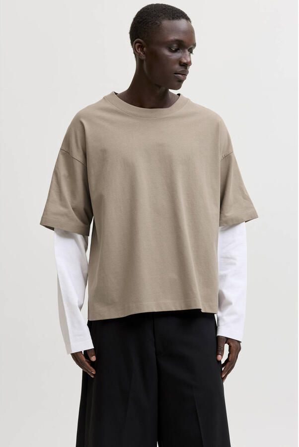JACK & JONES CORE longsleeve beige