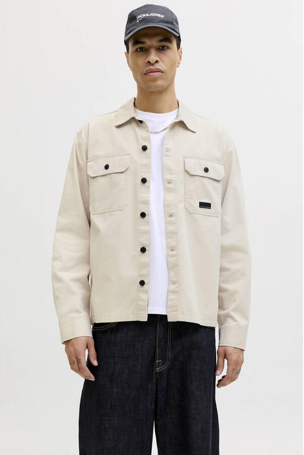 JACK & JONES CORE overshirt beige