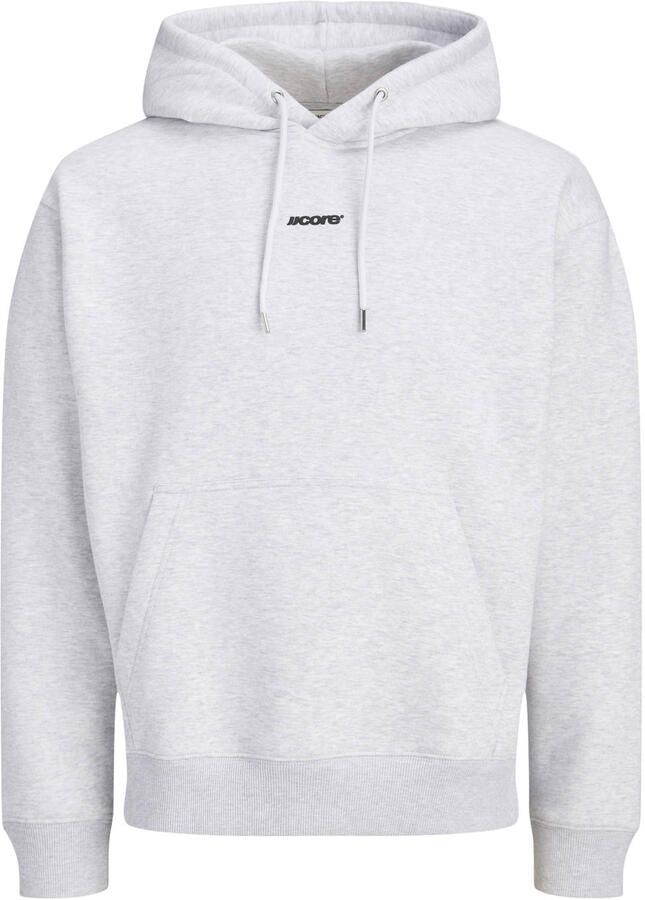 JACK & JONES CORE oversized hoodie met backprint lichtgrijs