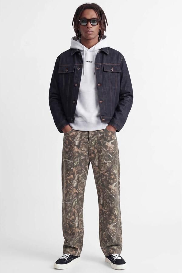 JACK & JONES CORE oversized hoodie met backprint lichtgrijs - Foto 3