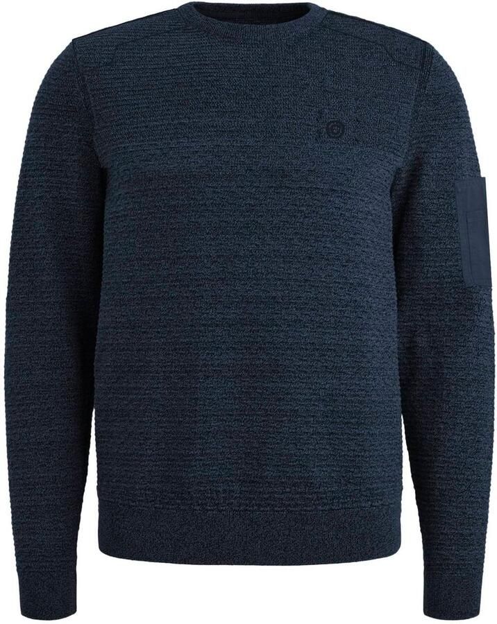 JACK & JONES CORE regular fit gebreide gemêleerde trui donkerblauw