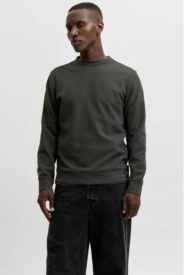 JACK & JONES CORE regular fit sweater grijs