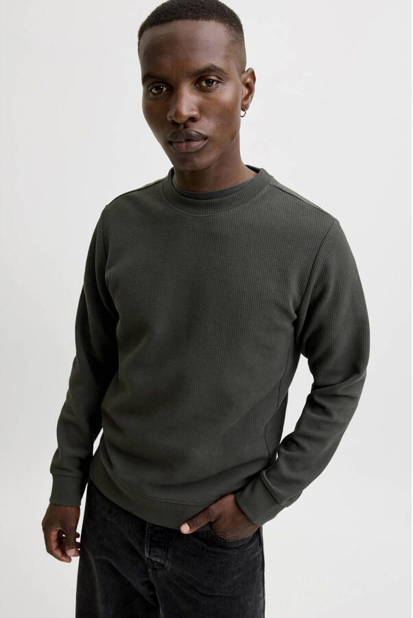 JACK & JONES CORE regular fit sweater grijs - Foto 2