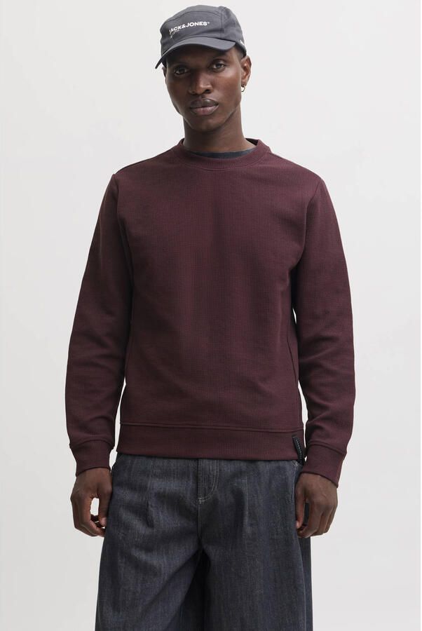 JACK & JONES CORE regular fit sweater roodbruin