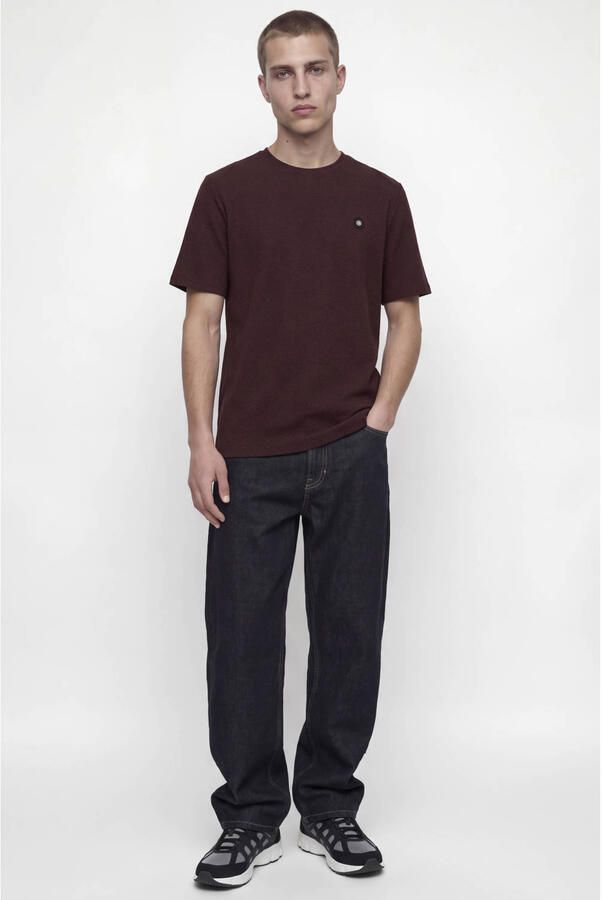 JACK & JONES CORE regular fit T-shirt donkerrood - Foto 3